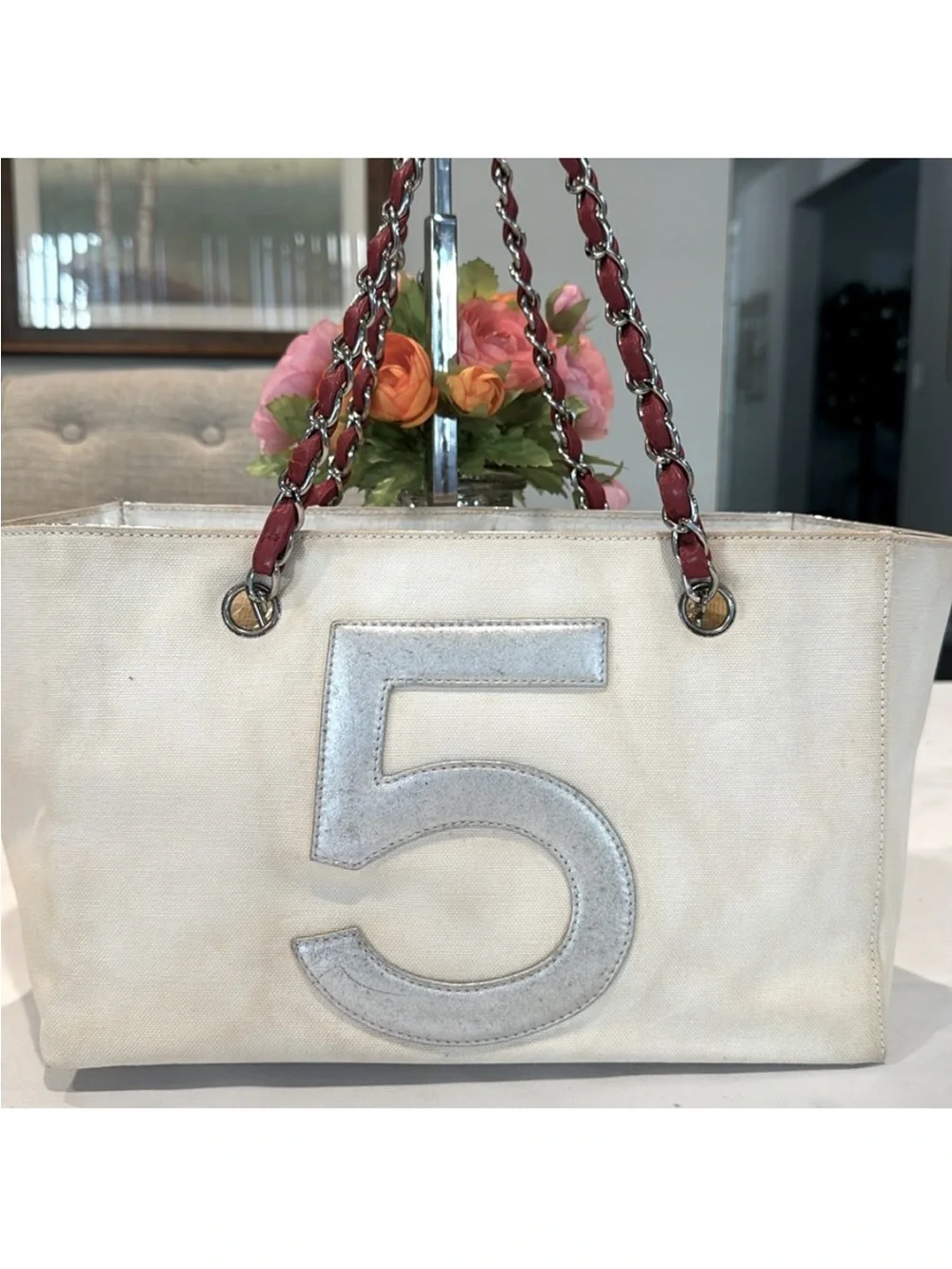 Authentic CHANEL Coco No. 5 Shopper tote bag